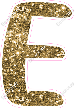 CU 23.5" Individuals - Gold Sparkle E