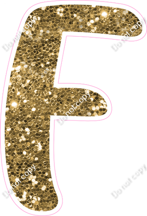 CU 23.5" Individuals - Gold Sparkle F