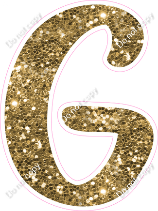 CU 23.5" Individuals - Gold Sparkle G