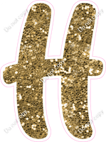 CU 23.5" Individuals - Gold Sparkle H