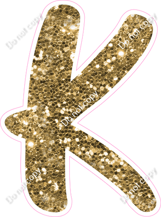 CU 23.5" Individuals - Gold Sparkle K