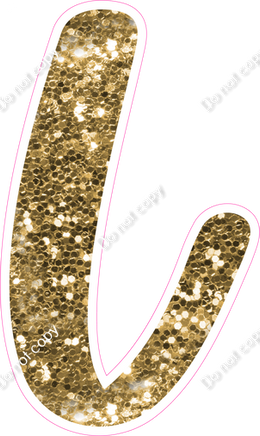 CU 23.5" Individuals - Gold Sparkle L