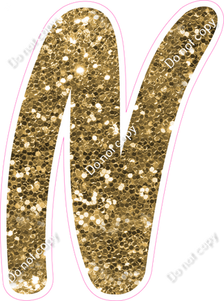 CU 23.5" Individuals - Gold Sparkle N