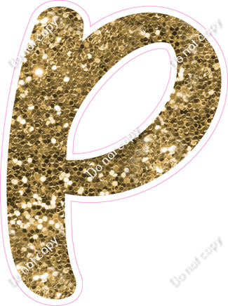 CU 23.5" Individuals - Gold Sparkle P