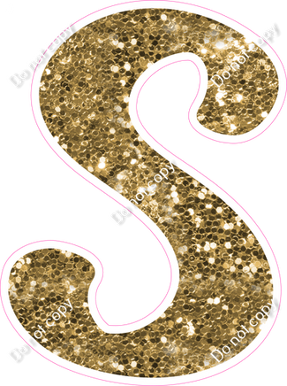 CU 23.5" Individuals - Gold Sparkle S