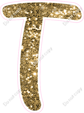 CU 23.5" Individuals - Gold Sparkle T