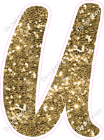 CU 23.5" Individuals - Gold Sparkle U