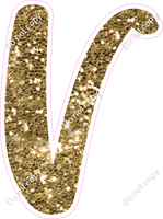 CU 23.5" Individuals - Gold Sparkle V