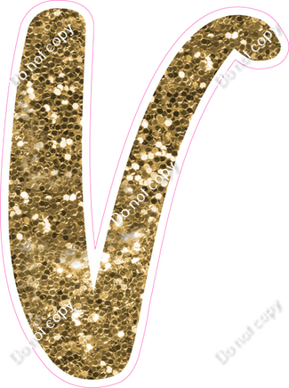 CU 23.5" Individuals - Gold Sparkle V