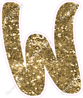 CU 23.5" Individuals - Gold Sparkle W