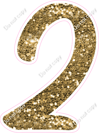 CU 23.5" Individuals - Gold Sparkle 2