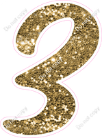 CU 23.5" Individuals - Gold Sparkle 3