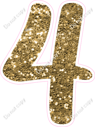 CU 23.5" Individuals - Gold Sparkle 4