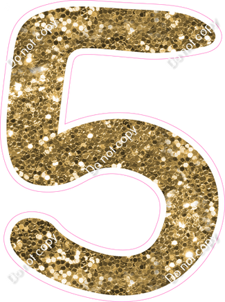 CU 23.5" Individuals - Gold Sparkle 5