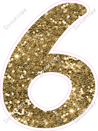 CU 23.5" Individuals - Gold Sparkle 6