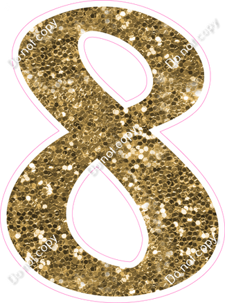 CU 23.5" Individuals - Gold Sparkle 8