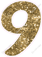 CU 23.5" Individuals - Gold Sparkle 9