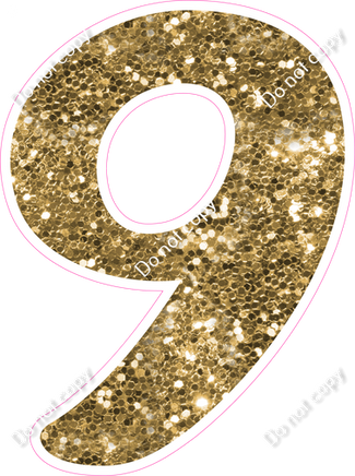 CU 23.5" Individuals - Gold Sparkle 9