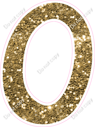 CU 23.5" Individuals - Gold Sparkle