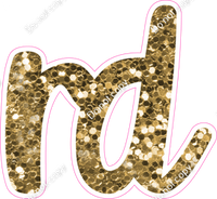 CU 23.5" Individuals - Gold Sparkle RD