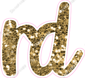 CU 23.5" Individuals - Gold Sparkle RD