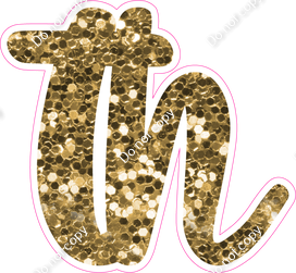 CU 23.5" Individuals - Gold Sparkle TH