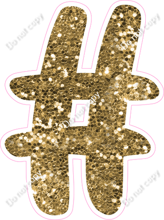 CU 23.5" Individuals - Gold Sparkle #