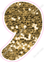CU 23.5" Individuals - Gold Sparkle Apostrophe