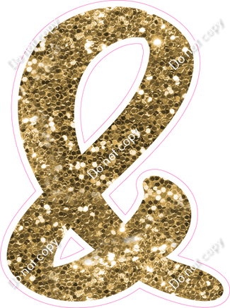 CU 23.5" Individuals - Gold Sparkle &