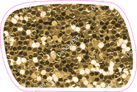 CU 23.5" Individuals - Gold Sparkle Dash