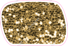 CU 23.5" Individuals - Gold Sparkle Dash