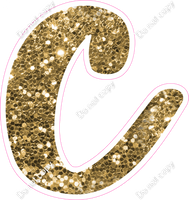 CU 23.5" Individuals - Gold Sparkle c