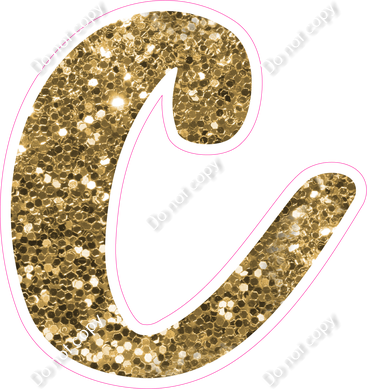 CU 23.5" Individuals - Gold Sparkle c