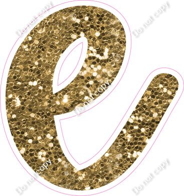 CU 23.5" Individuals - Gold Sparkle e