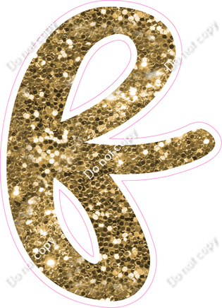 CU 23.5" Individuals - Gold Sparkle f