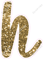 CU 23.5" Individuals - Gold Sparkle h