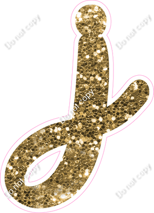 CU 23.5" Individuals - Gold Sparkle j