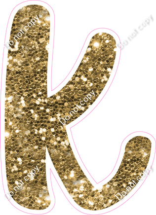 CU 23.5" Individuals - Gold Sparkle k