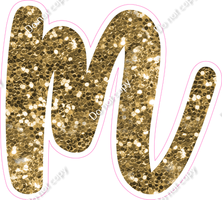 CU 23.5" Individuals - Gold Sparkle m