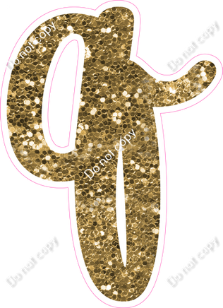 CU 23.5" Individuals - Gold Sparkle q