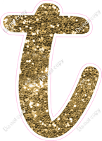 CU 23.5" Individuals - Gold Sparkle t