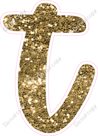 CU 23.5" Individuals - Gold Sparkle t