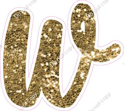 CU 23.5" Individuals - Gold Sparkle w