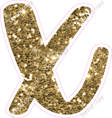 CU 23.5" Individuals - Gold Sparkle x