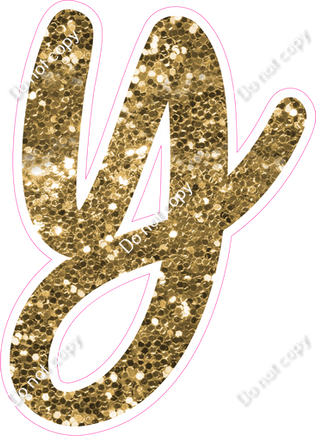 CU 23.5" Individuals - Gold Sparkle y