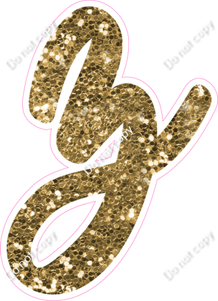 CU 23.5" Individuals - Gold Sparkle z