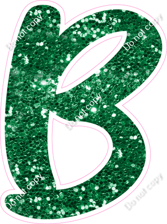 CU 23.5" Individuals - Green Sparkle B