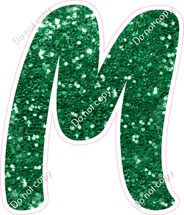 CU 23.5" Individuals - Green Sparkle M