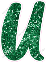 CU 23.5" Individuals - Green Sparkle U