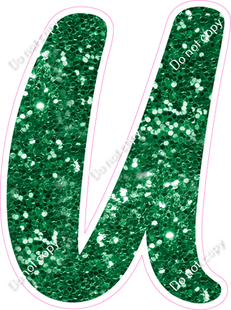CU 23.5" Individuals - Green Sparkle U
